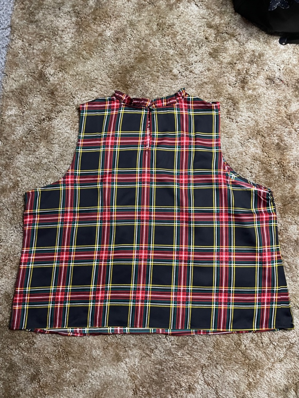 NWT J.Crew Woman’s Plus Size Plaid Sleeveless Shirt Size 3X - Picture 5 of 5